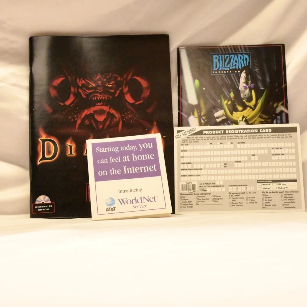 Diablo PC Big Box + Hellfire Expansion Complete Tested Working